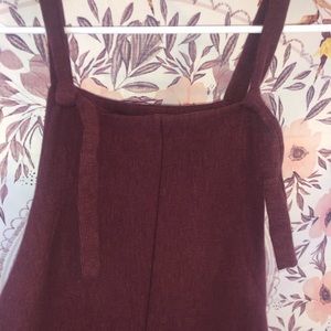 Maroon Jumper with Knot ties